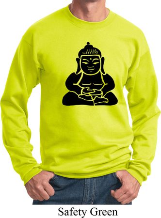 Mens Yoga Sweatshirt Shadow Buddha Sweat Shirt