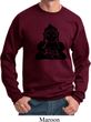 Mens Yoga Sweatshirt Shadow Buddha Sweat Shirt