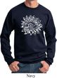 Mens Yoga Sweatshirt Sketch Lotus Sweat Shirt