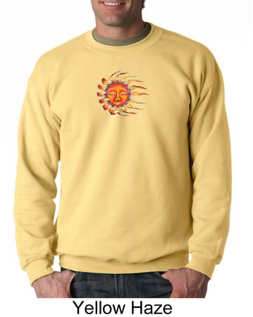 Mens Yoga Sweatshirt Sleeping Sun Meditation Adult Sweat Shirt