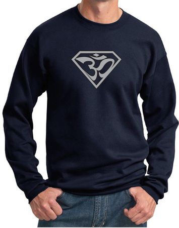 Mens Yoga Sweatshirt Super OM Sweat Shirt