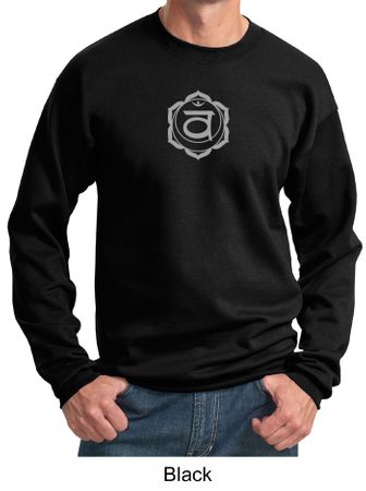 Mens Yoga Sweatshirt Swadhisthana Chakra Symbol Adult Sweat Shirt