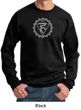 Mens Yoga Sweatshirt Vishuddha Chakra Meditation Sweatshirt