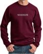 Mens Yoga Sweatshirt Warrior Text Sweat Shirt