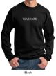 Mens Yoga Sweatshirt Warrior Text Sweat Shirt