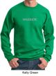 Mens Yoga Sweatshirt Warrior Text Sweat Shirt