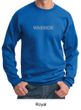 Mens Yoga Sweatshirt Warrior Text Sweat Shirt