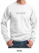 Mens Yoga Sweatshirt Warrior Text Sweat Shirt