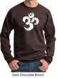 Mens Yoga Sweatshirt White Distressed OM Sweat Shirt