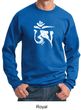 Mens Yoga Sweatshirt White Tibetan Om Sweat Shirt
