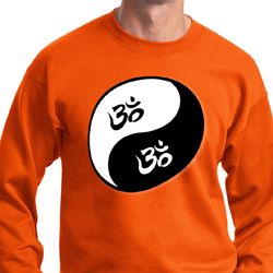 Mens Yoga Sweatshirt Yin Yang AUM Sweat Shirt Mens Yoga Sweatshirt Yin Yang AUM Sweat Shirt