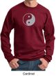 Mens Yoga Sweatshirt Yin Yang Big Print Meditation Sweatshirt