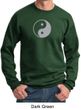 Mens Yoga Sweatshirt Yin Yang Big Print Meditation Sweatshirt