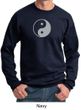 Mens Yoga Sweatshirt Yin Yang Big Print Meditation Sweatshirt