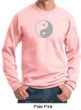 Mens Yoga Sweatshirt Yin Yang Big Print Meditation Sweatshirt