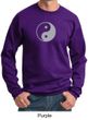 Mens Yoga Sweatshirt Yin Yang Big Print Meditation Sweatshirt