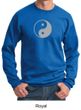 Mens Yoga Sweatshirt Yin Yang Big Print Meditation Sweatshirt