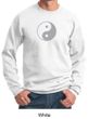 Mens Yoga Sweatshirt Yin Yang Big Print Meditation Sweatshirt