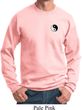 Mens Yoga Sweatshirt Yin Yang Patch Pocket Print Sweat Shirt