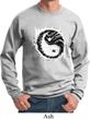 Mens Yoga Sweatshirt Yin Yang Sun Sweat Shirt
