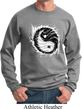 Mens Yoga Sweatshirt Yin Yang Sun Sweat Shirt