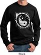 Mens Yoga Sweatshirt Yin Yang Sun Sweat Shirt