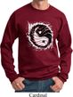 Mens Yoga Sweatshirt Yin Yang Sun Sweat Shirt