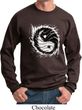 Mens Yoga Sweatshirt Yin Yang Sun Sweat Shirt