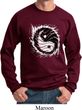 Mens Yoga Sweatshirt Yin Yang Sun Sweat Shirt