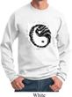 Mens Yoga Sweatshirt Yin Yang Sun Sweat Shirt