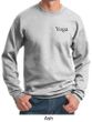 Mens Yoga Sweatshirt Yoga Logo Pocket Print Adult Sweat Shirt
