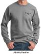 Mens Yoga Sweatshirt Yoga Logo Pocket Print Adult Sweat Shirt