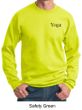 Mens Yoga Sweatshirt Yoga Logo Pocket Print Adult Sweat Shirt