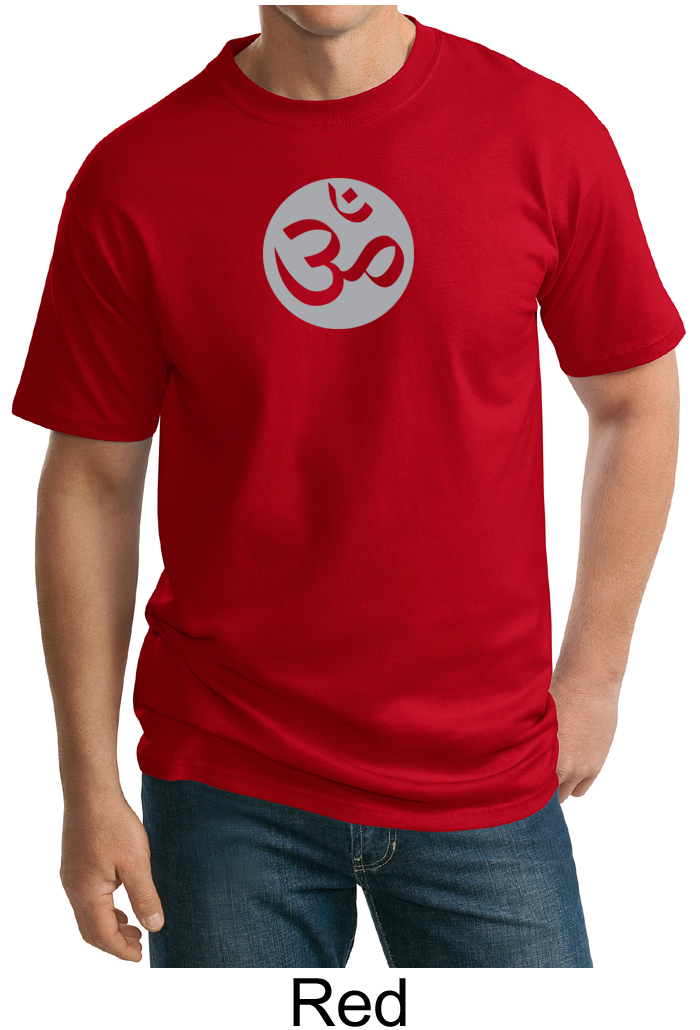 Mens Yoga Tshirt Om Symbol Meditation Adult Tall Tee Shirt Om