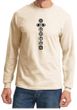 Mens Yoga T-shirt 7 Chakras Black Print Long Sleeve Shirt