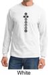 Mens Yoga T-shirt 7 Chakras Black Print Long Sleeve Shirt