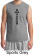 Mens Yoga T-shirt 7 Chakras Black Print Muscle Shirt
