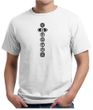 Mens Yoga T-shirt 7 Chakras Black Print Organic Shirt