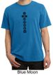 Mens Yoga T-shirt 7 Chakras Black Print Pigment Dyed Shirt