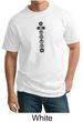 Mens Yoga T-shirt 7 Chakras Black Print Tall Shirt