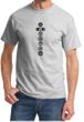Mens Yoga T-shirt 7 Chakras Black Print Tee