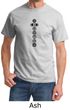 Mens Yoga T-shirt 7 Chakras Black Print Tee