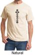 Mens Yoga T-shirt 7 Chakras Black Print Tee