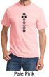 Mens Yoga T-shirt 7 Chakras Black Print Tee