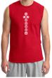 Mens Yoga T-shirt 7 Chakras White Print Muscle Shirt
