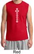 Mens Yoga T-shirt 7 Chakras White Print Muscle Shirt