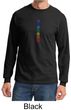 Mens Yoga T-shirt 7 Colored Chakras Long Sleeve Shirt