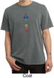 Mens Yoga T-shirt 7 Colored Chakras Pigment Dyed Shirt