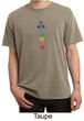 Mens Yoga T-shirt 7 Colored Chakras Pigment Dyed Shirt