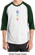 Mens Yoga T-shirt 7 Colored Chakras Raglan Shirt